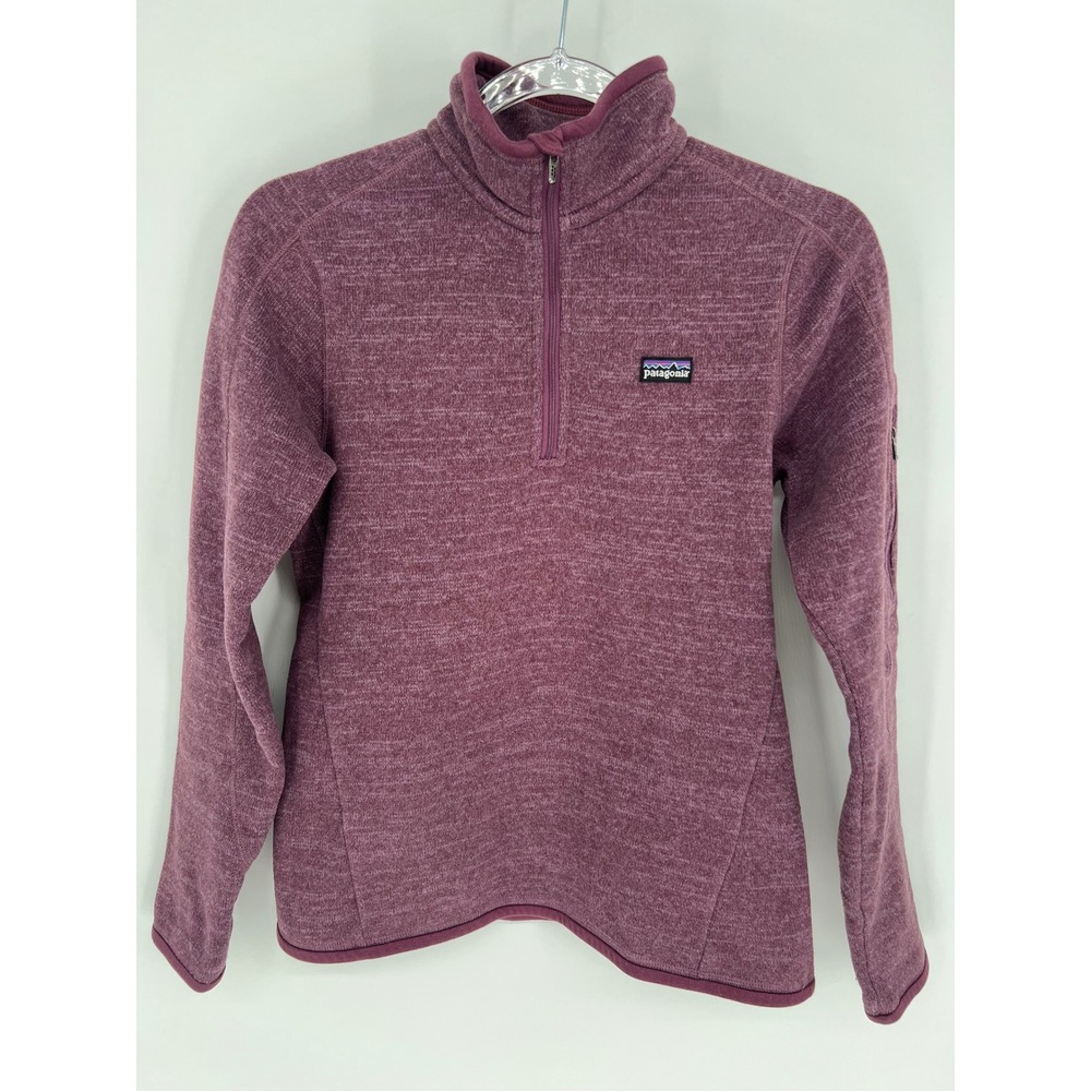 PATAGONIA Better Sweater Women S Purple 1/4 Zip Fleece Pullover Cozy  Jacket Top